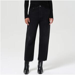 AGOLDE | Black Tar 90s Crop Button Fly Jeans | Size 29
